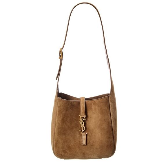 Saint Laurent Le 5 A 7 Suede Hobo Bag, Yellow - Picture 1 of 5